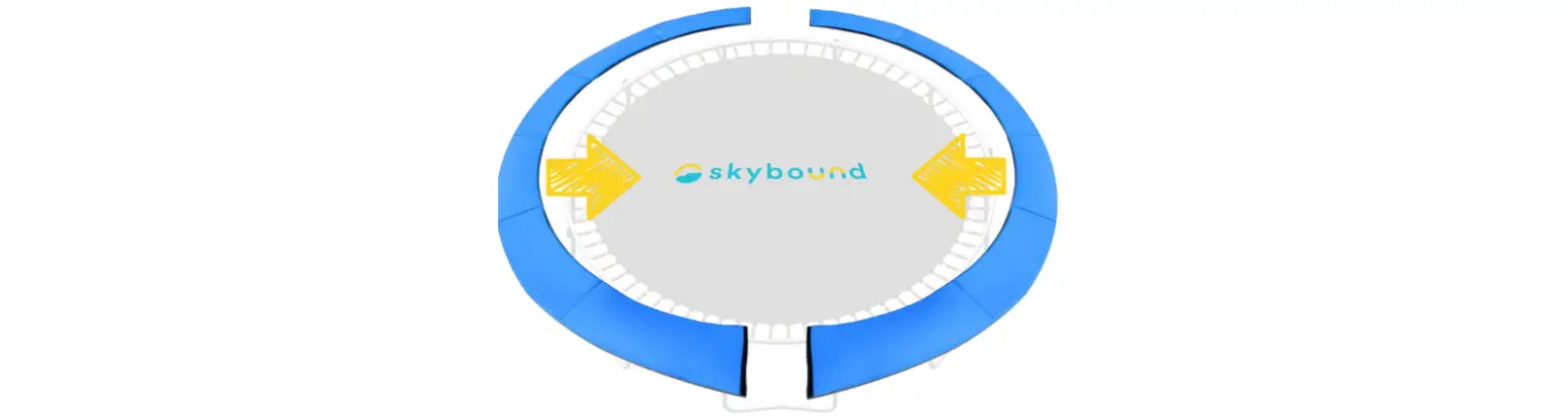 Skybound P1-1010bbl Trampoline Pad Universal Replacement Trampoline Safety Pad Instruction Manual