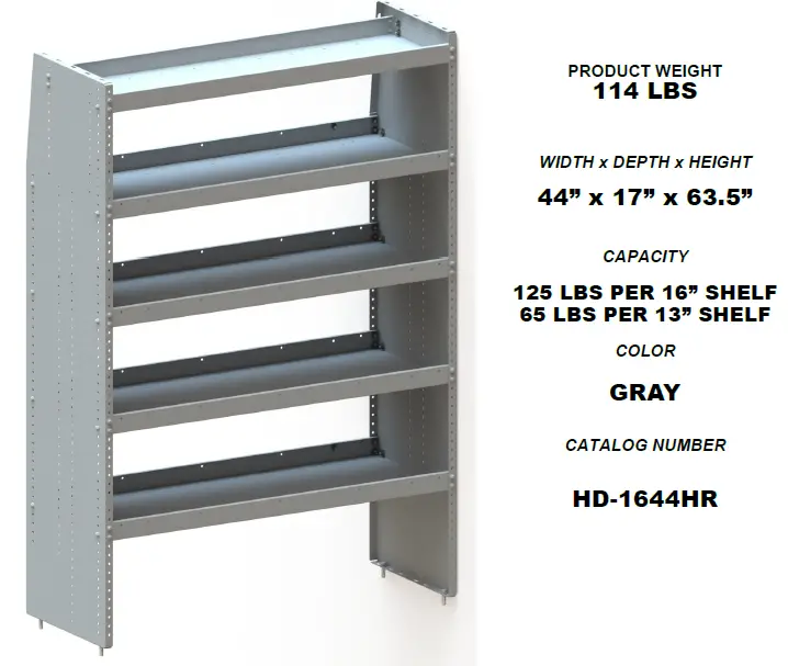 ADRIAN-STEEL-HD-1644HR-Steel-16-Deep-Shelving-44-in.-5-Shelf-Unit-fig-1