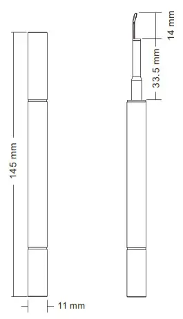 SHENZHEN M6 Visualization care instrument - Product size