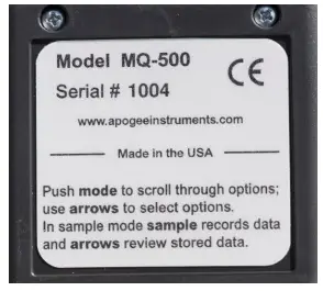apogee INSTRUMENT MQ-620 Quantum Meter-fig2
