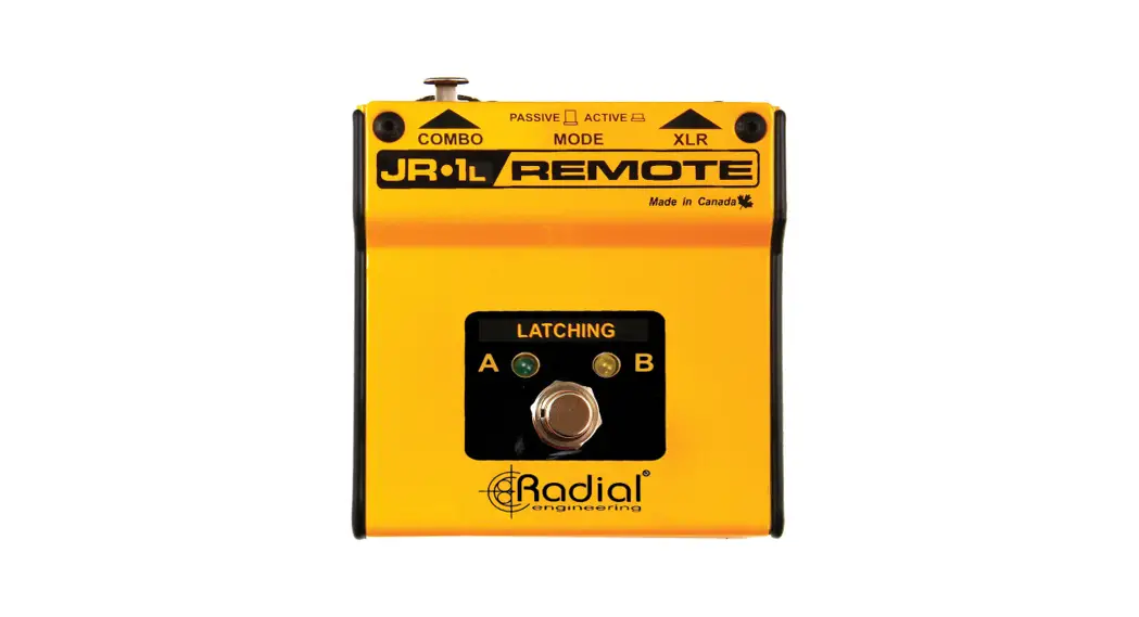 Radial Jr-1 Latching Single Action Footswitch User Guide Radial Jr-1 Latching Single Action Footswitch User Guide