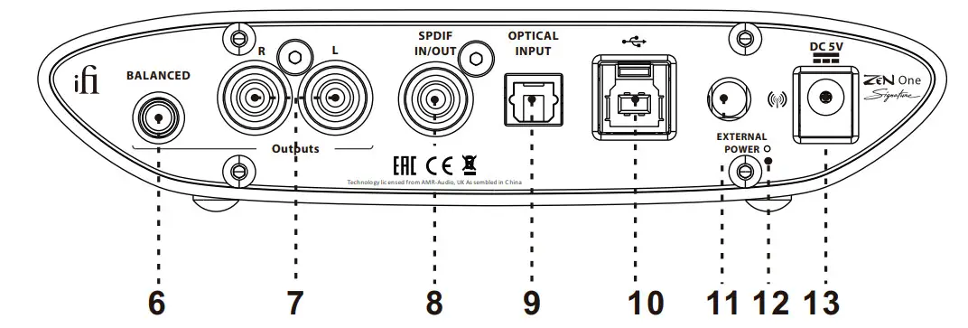 ifi 0311011 Zen One Signature Desktop Digital-to-Analog Converter and Bluetooth Receiver - Figure 1
