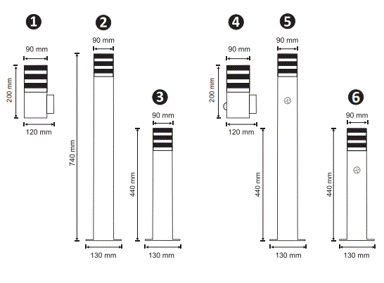 TEKSAS SA1551 Polux Outdoor Lamp 1