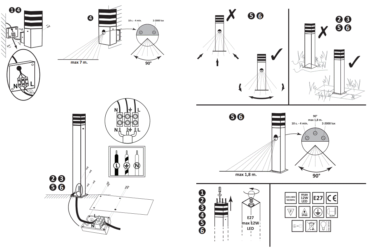 TEKSAS SA1551 Polux Outdoor Lamp 2