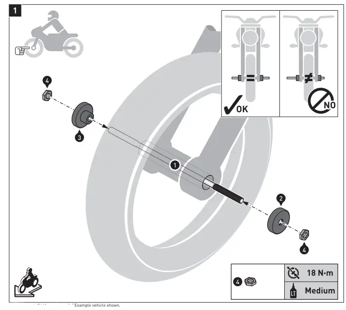 SW-MOTECH STP.07.176.11001 Slider Set for Front Axle fig 3