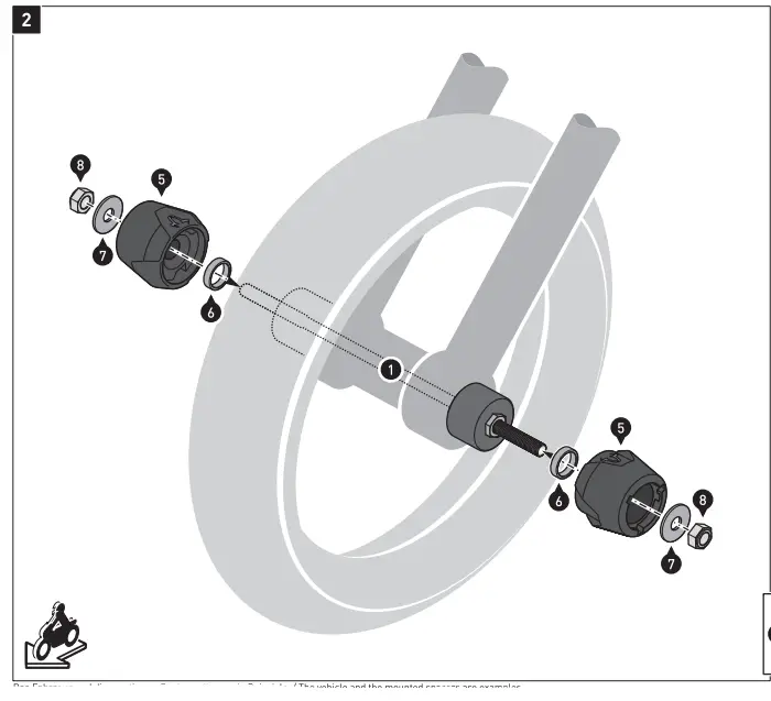 SW-MOTECH STP.07.176.11001 Slider Set for Front Axle fig 4
