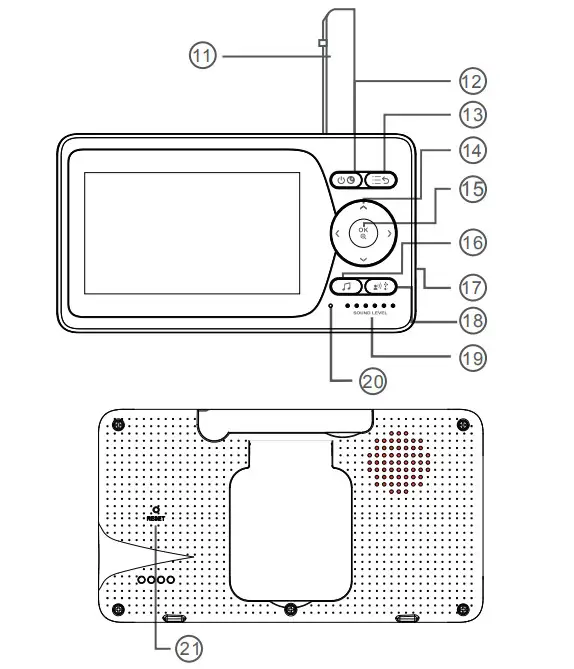 Uniden BW4301 4.3 Colour Screen Baby Monitor with Camera - Figure 2
