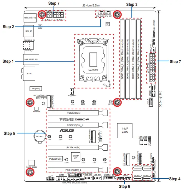 ASUS PRIME Z690-P ATX Motherboard - fig 1