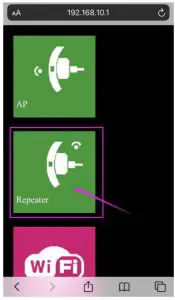 How to set Repeater Mode