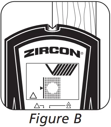 ZIRCON A2 Advanced Stud Finder - Figure B