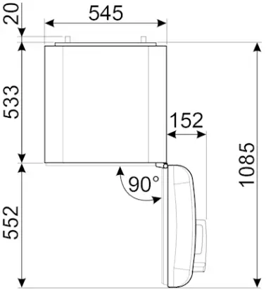 smeg One Door Free Standing Refrigerator 04