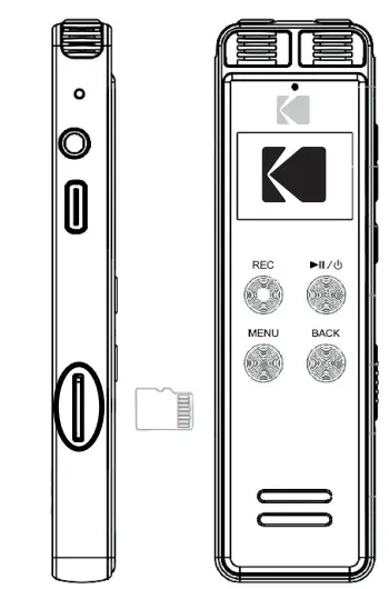 KODAK VRC550 Digital Voice Recorder fig 9