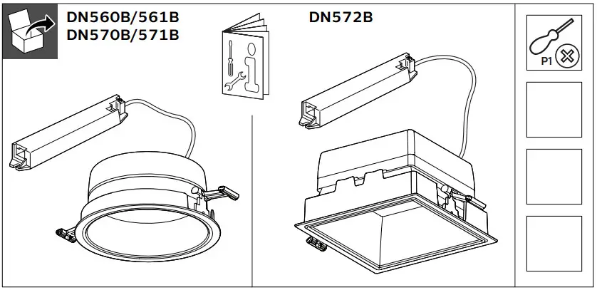 PHILIPS DN570B 2 PoE Luxspace Downlight - Figure 1