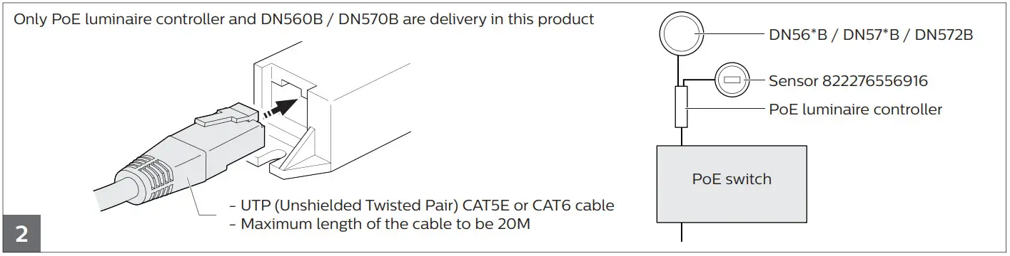 PHILIPS DN570B 2 PoE Luxspace Downlight - Figure 5