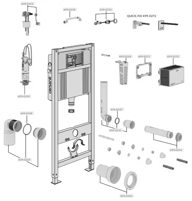 cersanit Aqua Prime P50 Toilet Bowl -