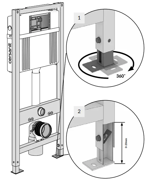 cersanit Aqua Prime P50 Toilet Bowl - fig4