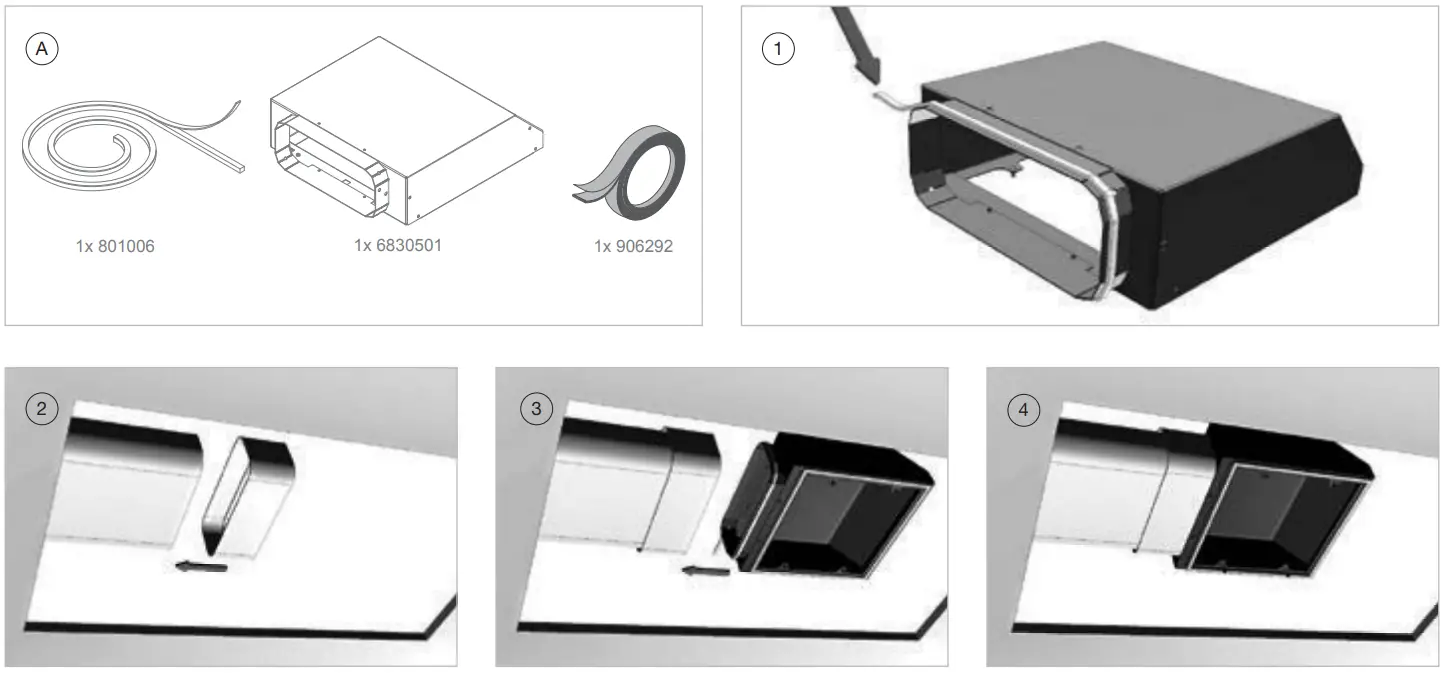 NOVY 6830053 Adapter Flat Channel Pureline - Fig 1