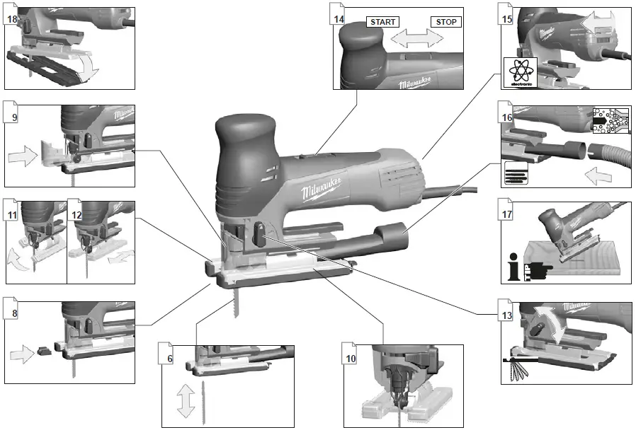 milwaukee JS 120 X 710W Body Grip Jigsaw-1