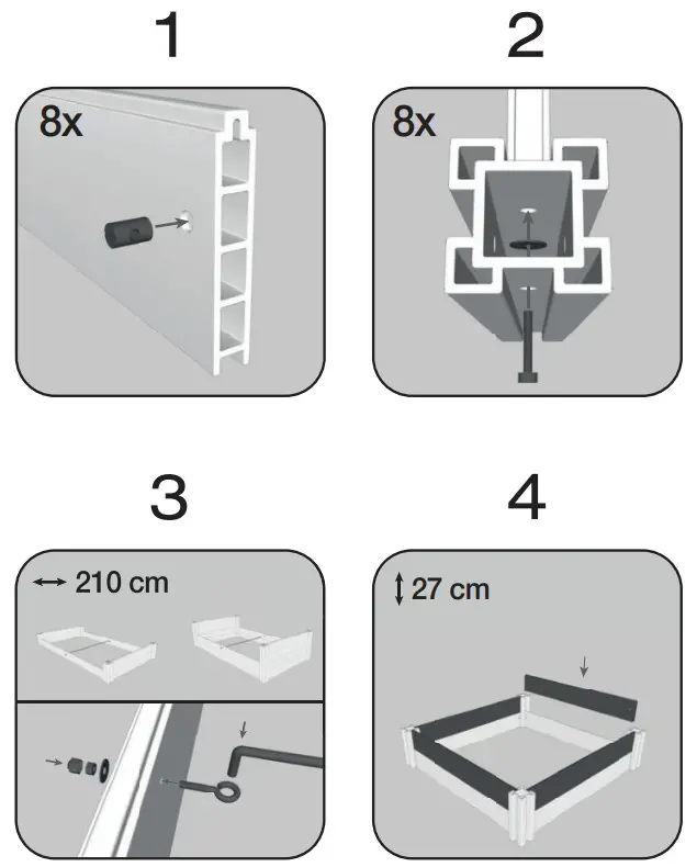 G21 63900225 Elevated Garden Bed - Fig 1