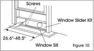 INSTALLATION IN A DOUBLE HUNG SASH WINDOW