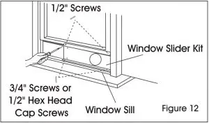 INSTALLATION IN A DOUBLE HUNG SASH WINDOW