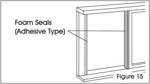 INSTALLATION IN A SLIDING SASH WINDOW