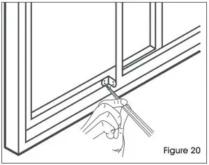 INSTALLATION IN A SLIDING SASH WINDOW
