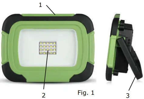 V-TAC VT-10-R LED Rechargeable Light-MAJOR COMPONENTS1