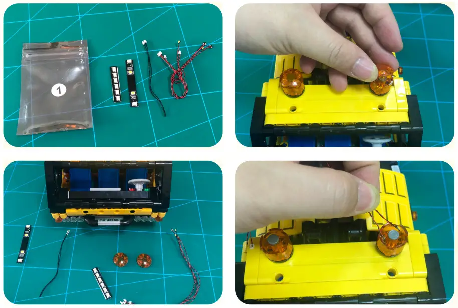 GAME OF BRICKS 42108 Light Kit for Mobile Crane - Step 1