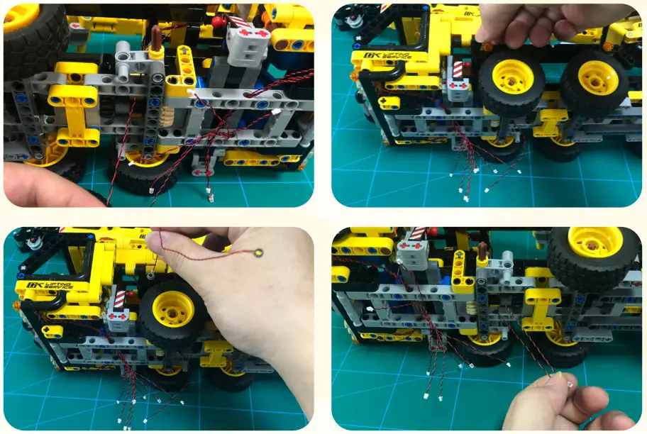 GAME OF BRICKS 42108 Light Kit for Mobile Crane - Step11