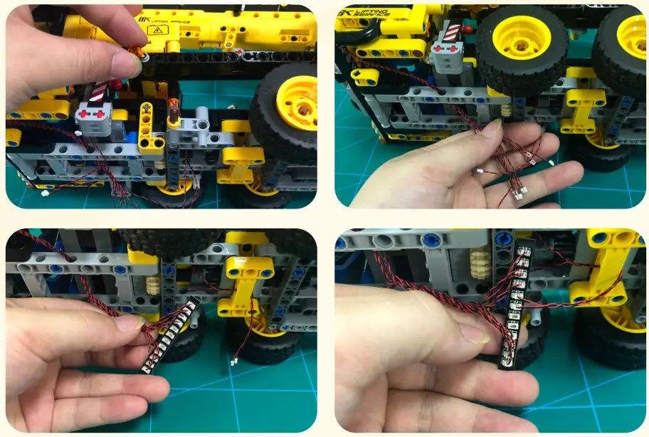GAME OF BRICKS 42108 Light Kit for Mobile Crane - Step12