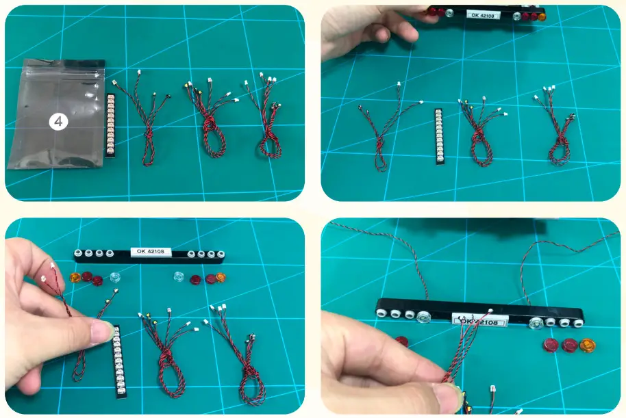 GAME OF BRICKS 42108 Light Kit for Mobile Crane - Step19