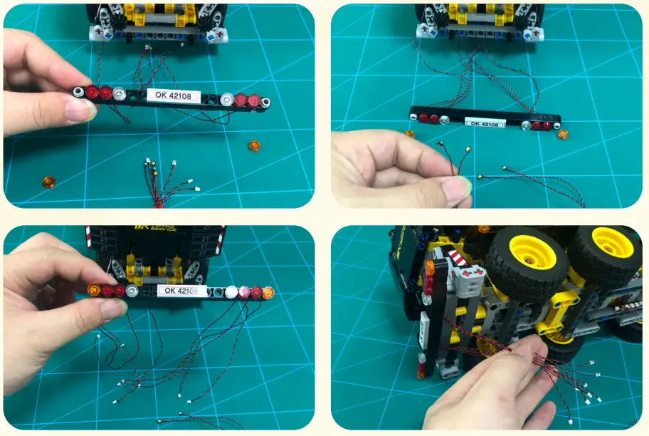 GAME OF BRICKS 42108 Light Kit for Mobile Crane - Step20
