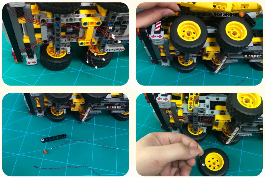GAME OF BRICKS 42108 Light Kit for Mobile Crane - Step21