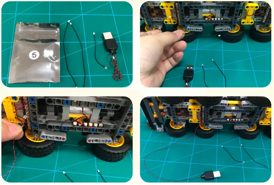 GAME OF BRICKS 42108 Light Kit for Mobile Crane - Step23