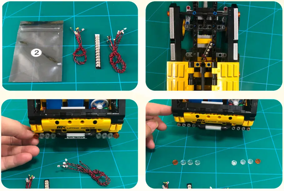 GAME OF BRICKS 42108 Light Kit for Mobile Crane - Step5