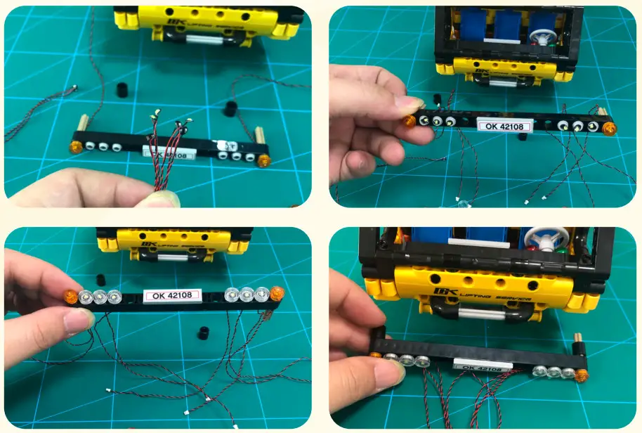 GAME OF BRICKS 42108 Light Kit for Mobile Crane - Step8