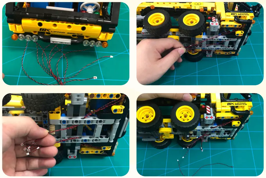 GAME OF BRICKS 42108 Light Kit for Mobile Crane - Step9
