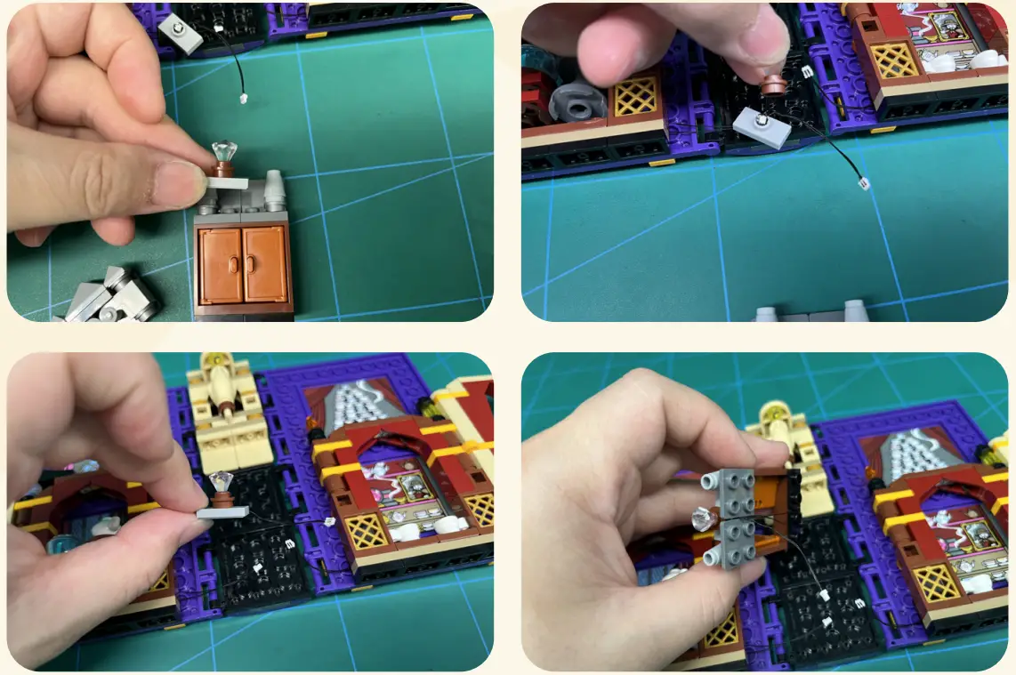 GAME OF BRICKS Light Kit for Hogwarts Moment Divination Class 76396 fig 12