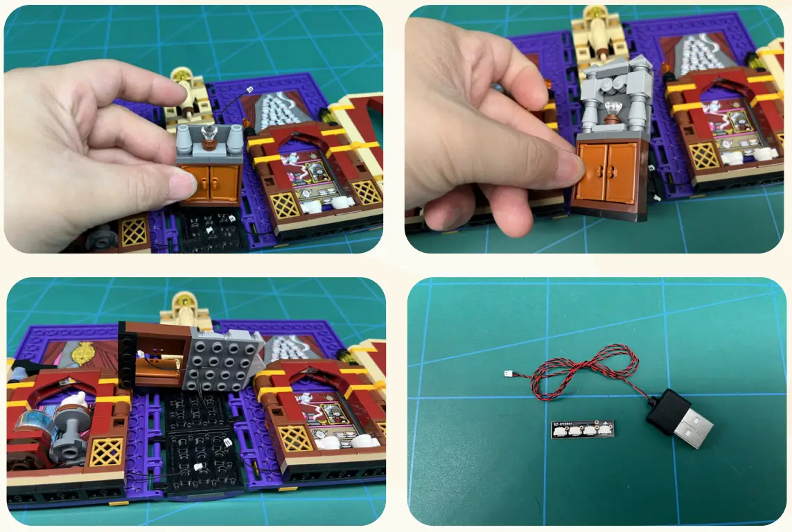 GAME OF BRICKS Light Kit for Hogwarts Moment Divination Class 76396 fig 13