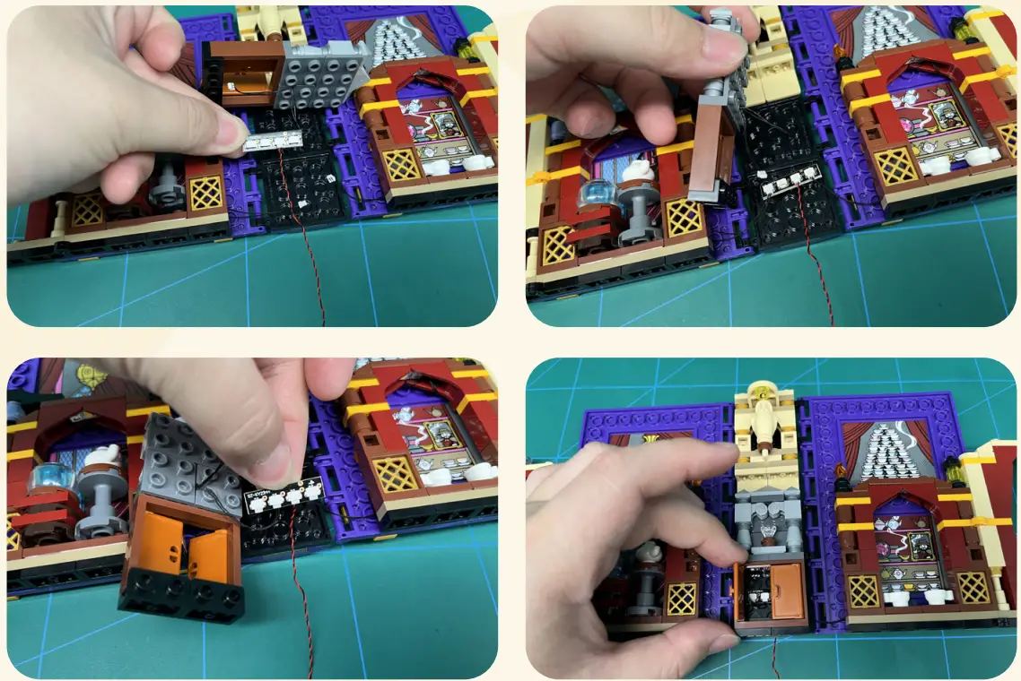 GAME OF BRICKS Light Kit for Hogwarts Moment Divination Class 76396 fig 14