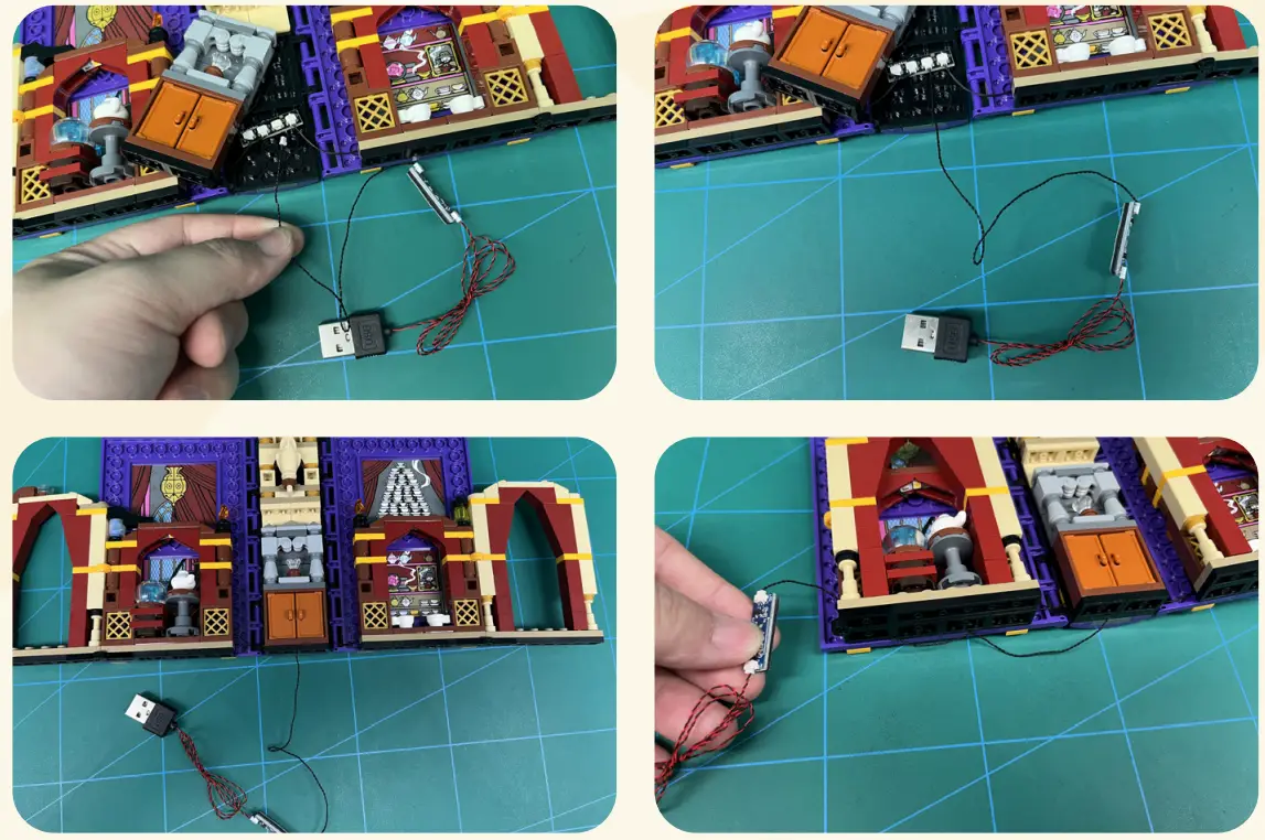 GAME OF BRICKS Light Kit for Hogwarts Moment Divination Class 76396 fig 17