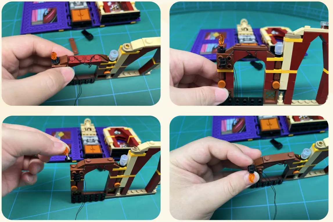 GAME OF BRICKS Light Kit for Hogwarts Moment Divination Class 76396 fig 4