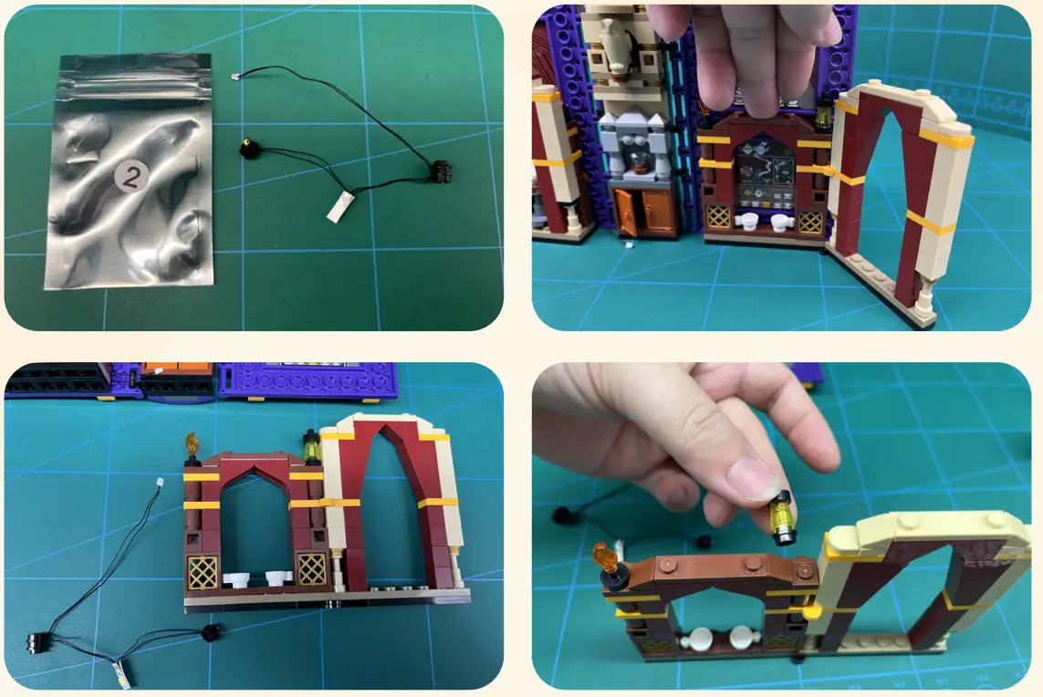 GAME OF BRICKS Light Kit for Hogwarts Moment Divination Class 76396 fig 6