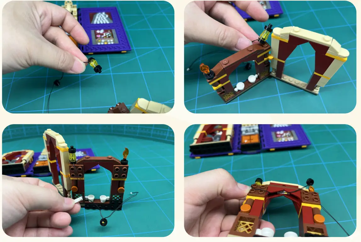 GAME OF BRICKS Light Kit for Hogwarts Moment Divination Class 76396 fig 7