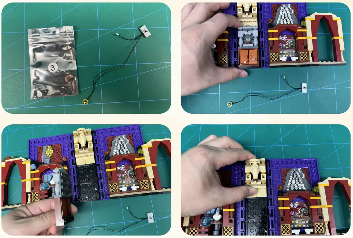 GAME OF BRICKS Light Kit for Hogwarts Moment Divination Class 76396 fig 9