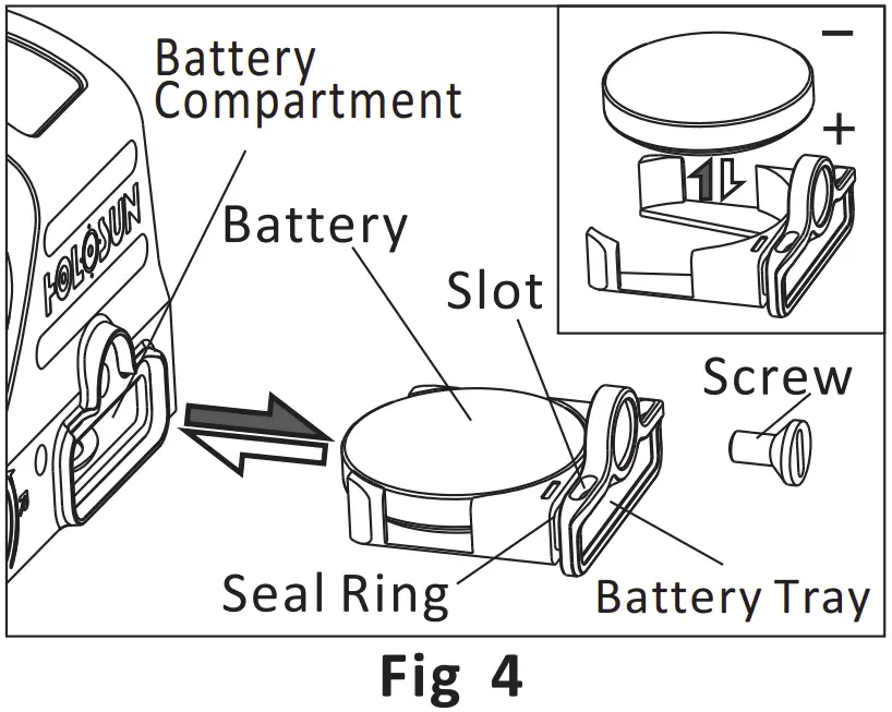 Battery installation instruction