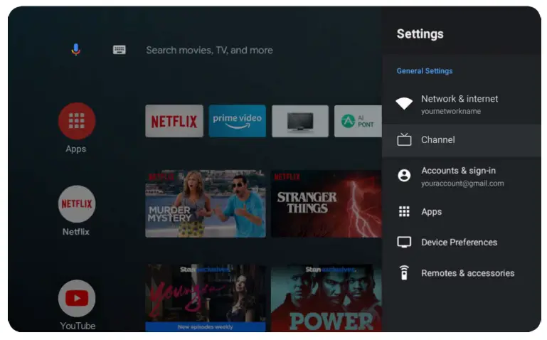 kogan KALED32RH9220STB RH922 Android 32 Smart LED TV - Global settings