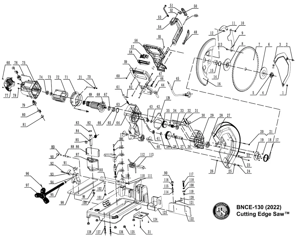 BN Products Bnce-130 Cutting Edge Saw - fig 1
