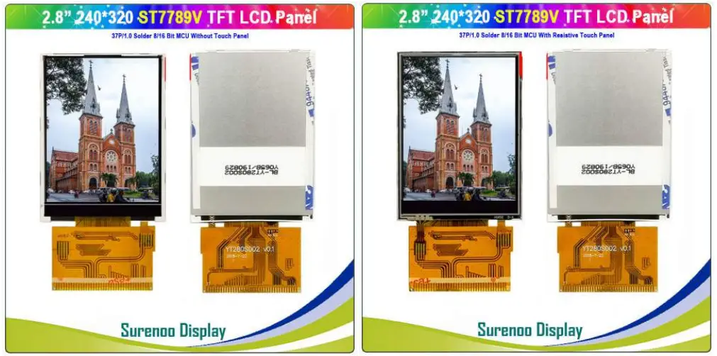 Surenoo STP0280C2-240320 Series TFT LCD Panel -
